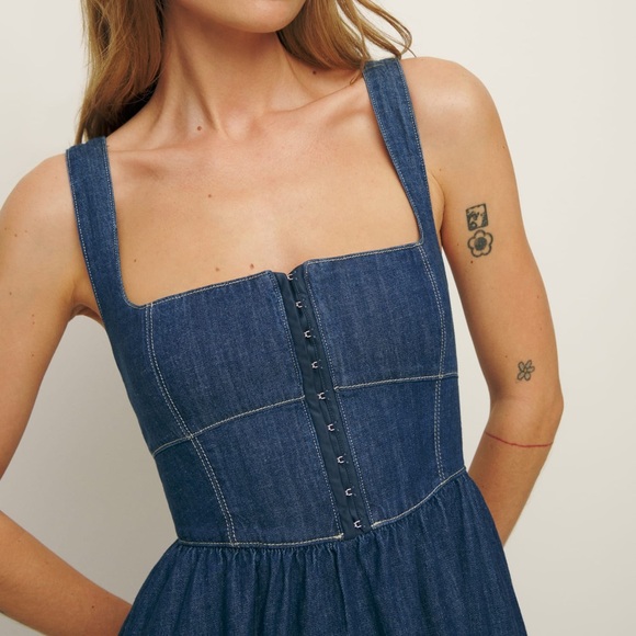 Reformation Blue Denim Dress - Picture 5 of 7